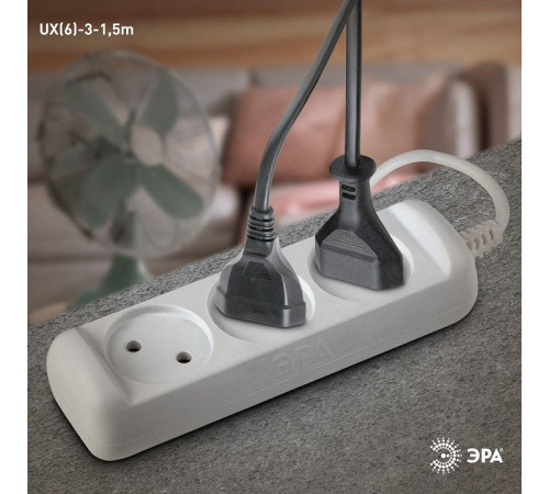 Удлинитель Эра UX(6)-3-1,5m