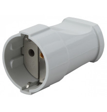 Розетка с заземлением Эра  Rx2-W