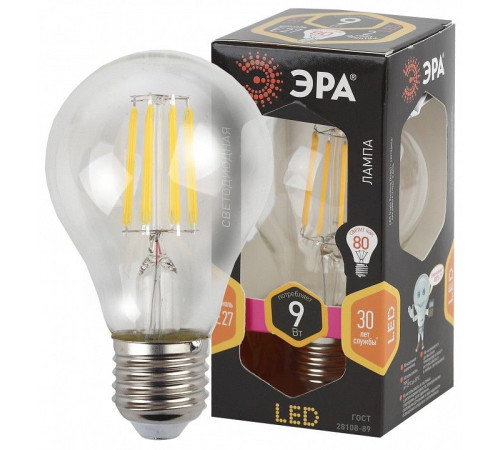 Лампа светодиодная Эра F-LED F-LED A60-9W-827-E27