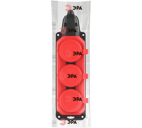 Колодка Эра K-3e-RED-IP44