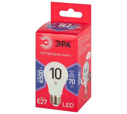Лампа светодиодная Эра LED A60-10W-865-E27 R
