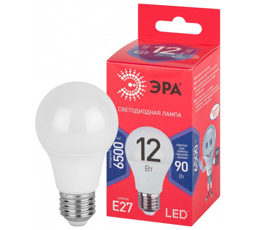 Лампа светодиодная Эра LED A60-12W-865-E27 R