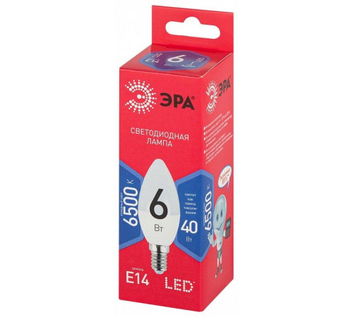 Лампа светодиодная Эра LED B35-6W-865-E14 R