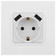 Розетка с заземлением и со шторкой и 2хUSB, без рамки Эра Эра Elegance 14-4109-01
