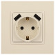 Розетка с заземлением и со шторкой и 2хUSB, без рамки Эра Эра Elegance 14-4109-02