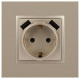 Розетка с заземлением и со шторкой и 2хUSB, без рамки Эра Эра Elegance 14-4109-04