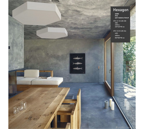 Подвесной светильник Эра Hexagon Б0050550