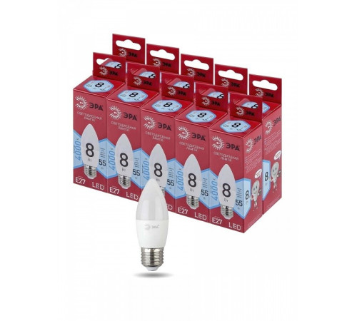 Лампа светодиодная Эра LED B35-8W-840-E27 R