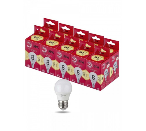 Лампа светодиодная Эра LED P45-8W-827-E14 R