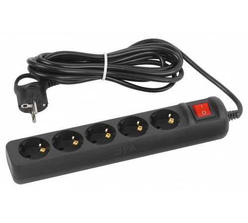 Удлинитель с выключателем Эра UX-5es-5m-B