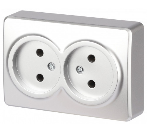 Розетка двойная без заземления Эра Эра Эксперт 11-2202-03