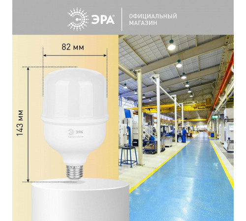 Лампа светодиодная Эра E27 30Вт 4000K LED POWER T80-30W-4000-E27 R