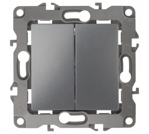 Переключатель перекрестный двухклавишный без рамки Эра Эра 12 12-1112-12