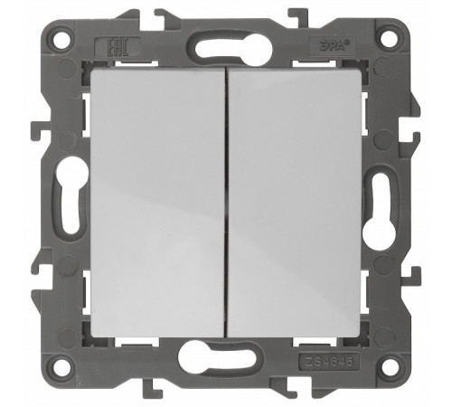 Переключатель перекрестный двухклавишный без рамки Эра Эра Elegance 14-1112-01