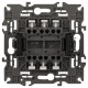 Переключатель двухклавишный без рамки Эра Эра Elegance 14-1106-01М