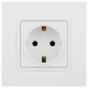 Розетка с заземлением и со шторкой, без рамки Эра Эра Elegance 14-2102-01М