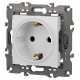 Розетка с заземлением и со шторкой, без рамки Эра Эра Elegance 14-2102-01М