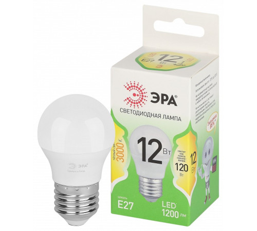 Лампа светодиодная Эра Green Line LED P45-12W-830-E27 GL
