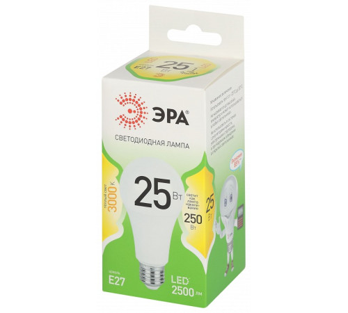 Лампа светодиодная Эра Green Line LED A60-25W-830-E27 GL