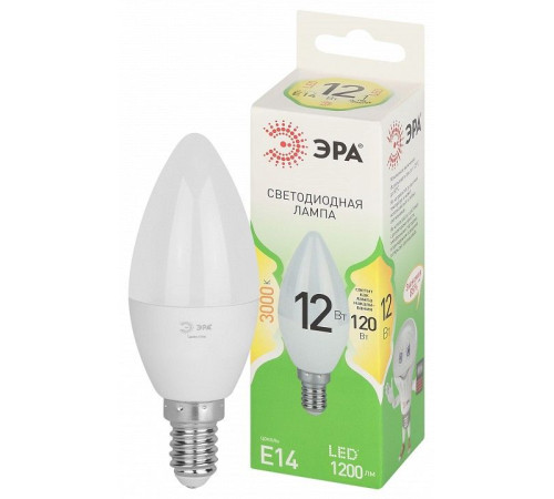 Лампа светодиодная Эра Green Line LED B35-12W-830-E14 GL