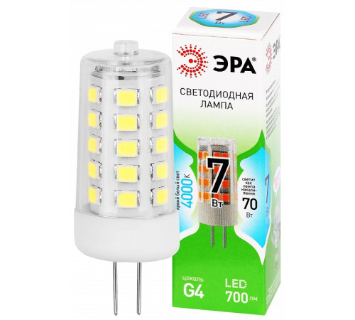 Лампа светодиодная Эра Green Line LED G4-JC-7W-840-12V GL