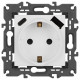 Розетка с заземлением и со шторкой и 2хUSB, без рамки Эра Эра Elegance 14-4108-01М