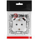 Розетка с заземлением и со шторкой и 2хUSB, без рамки Эра Эра 12 12-4108-01М