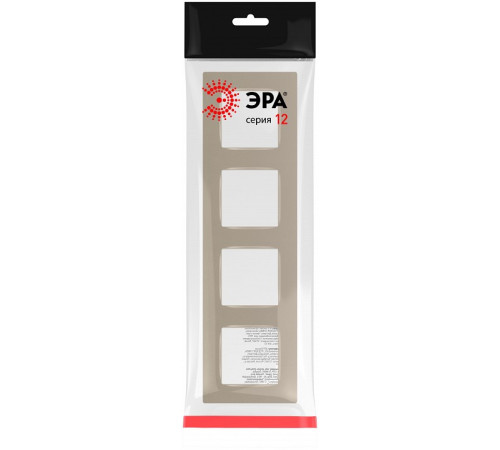 Рамка на 4 поста Эра Эра 12 12-5204-04