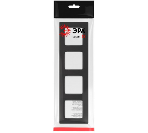 Рамка на 4 поста Эра Эра 12 12-5204-06