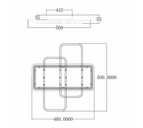 Потолочная люстра Escada Space 10215/S LED