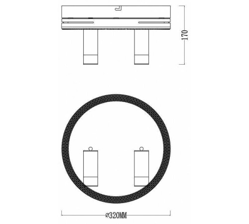 Светильник на штанге Escada 20044LED 20044SMA/03LED WH