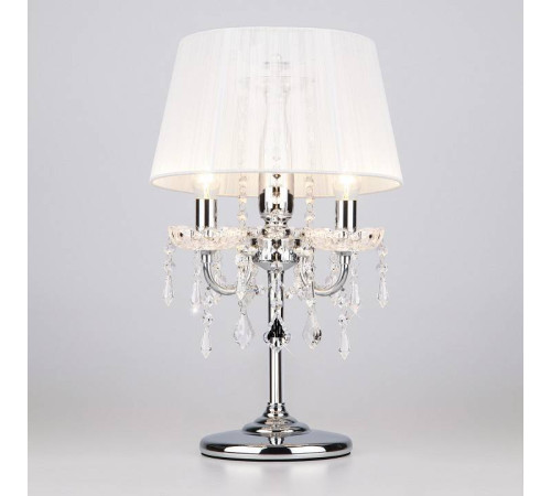 Настольная лампа декоративная Eurosvet Allata 2045/3T хром/белый настольная лампа