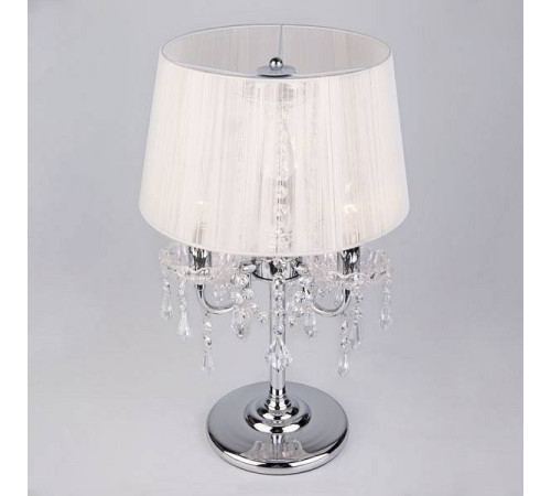 Настольная лампа декоративная Eurosvet Allata 2045/3T хром/белый настольная лампа