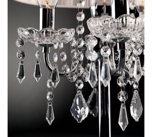 Настольная лампа декоративная Eurosvet Allata 2045/3T хром/белый настольная лампа