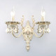 Бра Eurosvet Elisha 3281/2 белый с золотом/тонированный хрусталь Strotskis