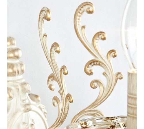 Бра Eurosvet Elisha 3281/2 белый с золотом/тонированный хрусталь Strotskis