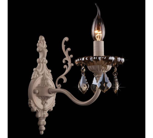 Бра Eurosvet Elisha 3281/1 белый с золотом/тонированный хрусталь Strotskis