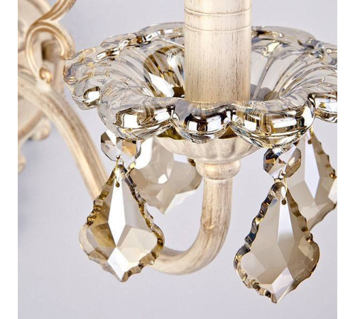 Бра Eurosvet Elisha 3281/1 белый с золотом/тонированный хрусталь Strotskis