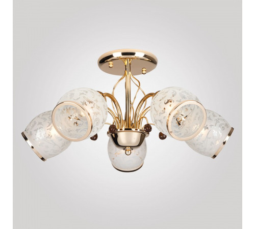 Люстра на штанге Eurosvet Gabriella 30026/5 золото