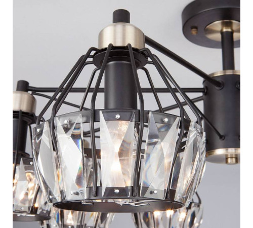 Люстра на штанге Eurosvet Lord 70075/8 черный