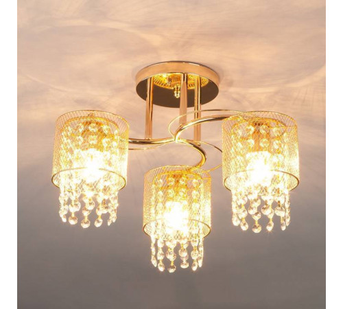 Люстра на штанге Eurosvet Bonnie 30137/3 золото 30137/3