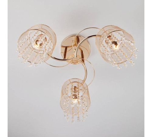 Люстра на штанге Eurosvet Bonnie 30137/3 золото 30137/3