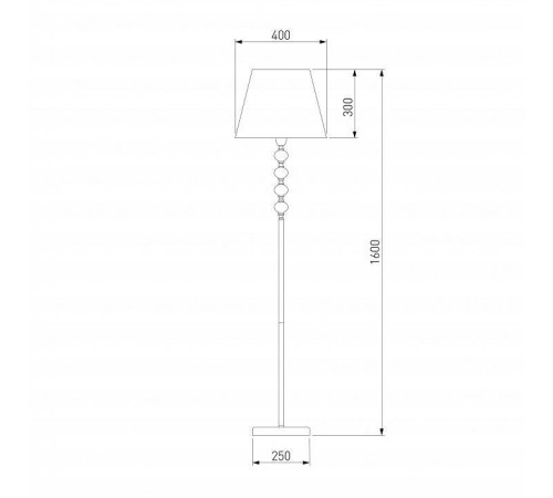 Торшер Eurosvet Rigel 01057/1 черный