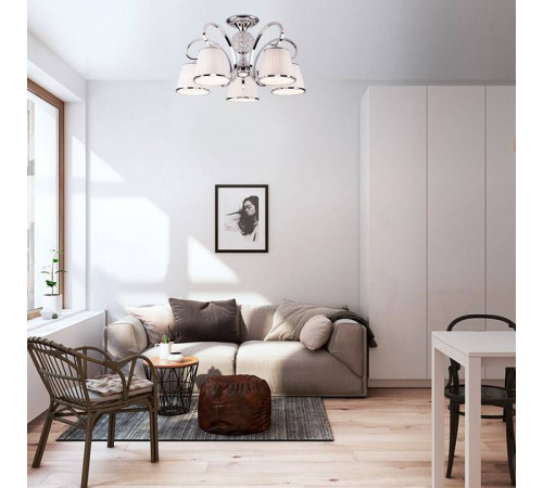 Потолочная люстра Eurosvet Tessa 60088/5 хром