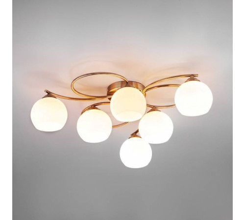 Потолочная люстра Eurosvet Alba 30144/6 античная бронза