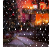 Гирлянда световая сеть Eurosvet 300-001 2x1.5 м IP20 теплый белый 300-001