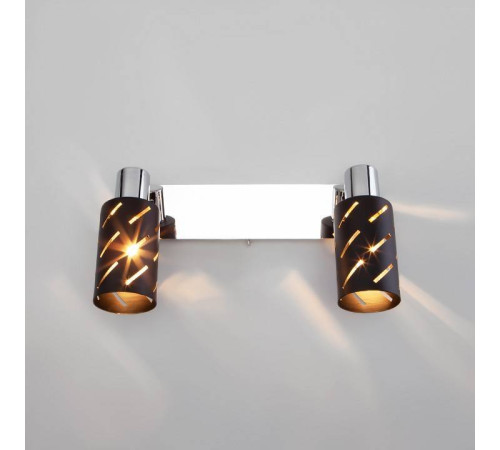 Бра Eurosvet Fente 20090/2 черный/хром