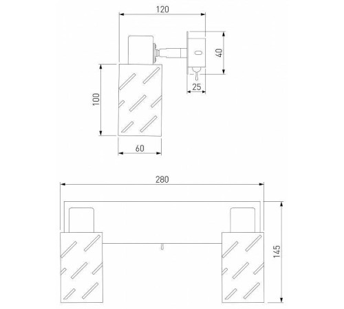 Бра Eurosvet Fente 20090/2 белый/хром