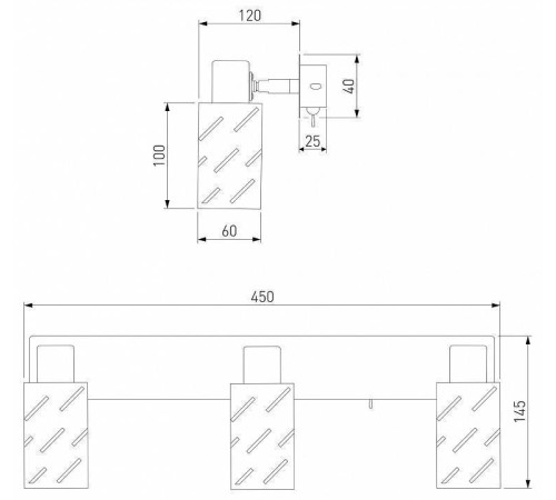 Бра Eurosvet Fente 20090/3 белый/хром
