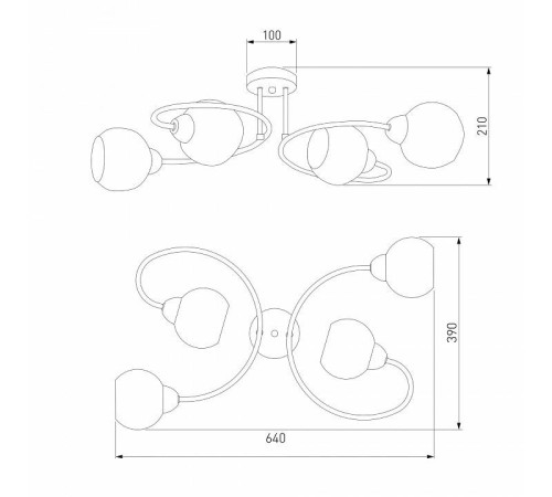 Потолочная люстра Eurosvet Tulia 30136/4 хром